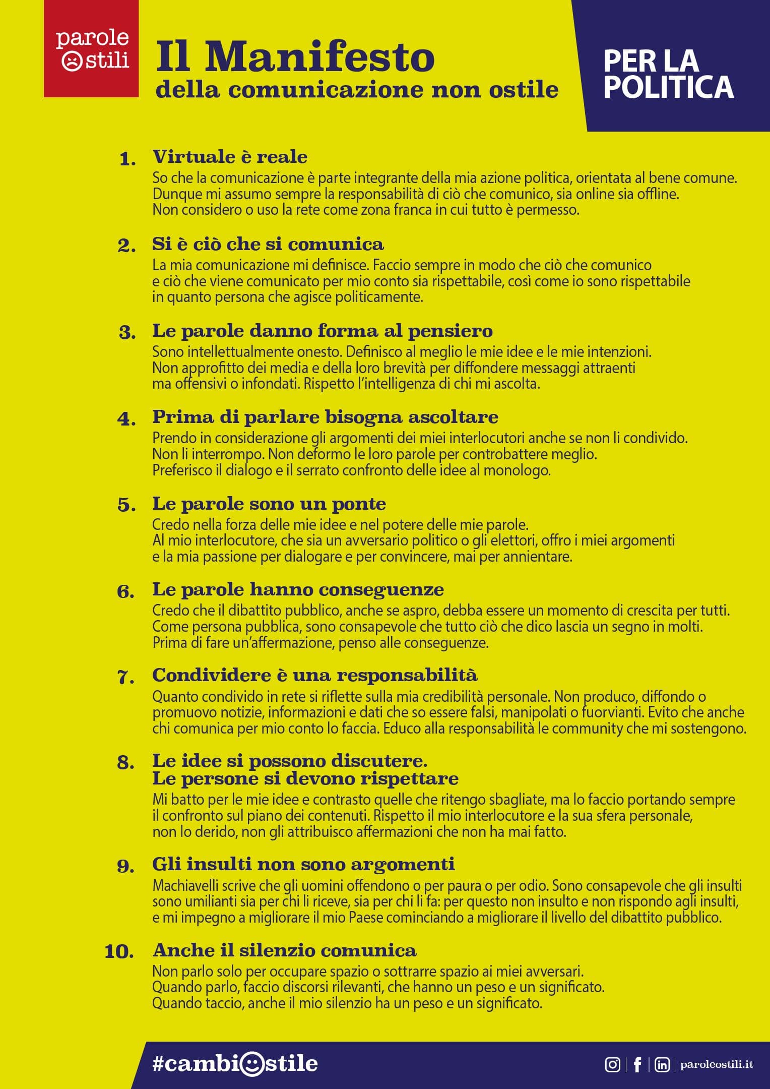 Il Manifesto per Politica Il Manifesto per Politica
