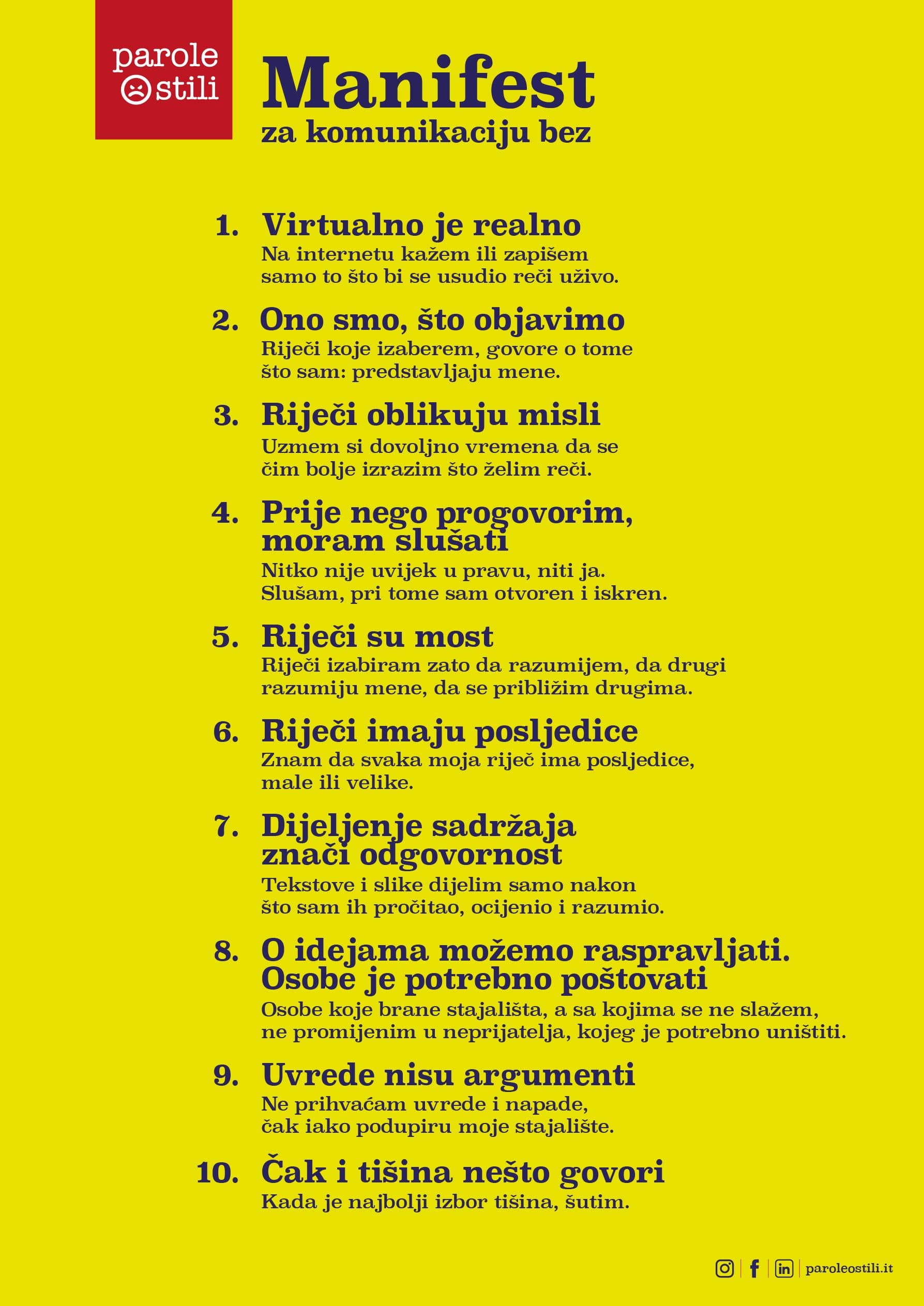 Il Manifesto in Croato Il Manifesto in Croato