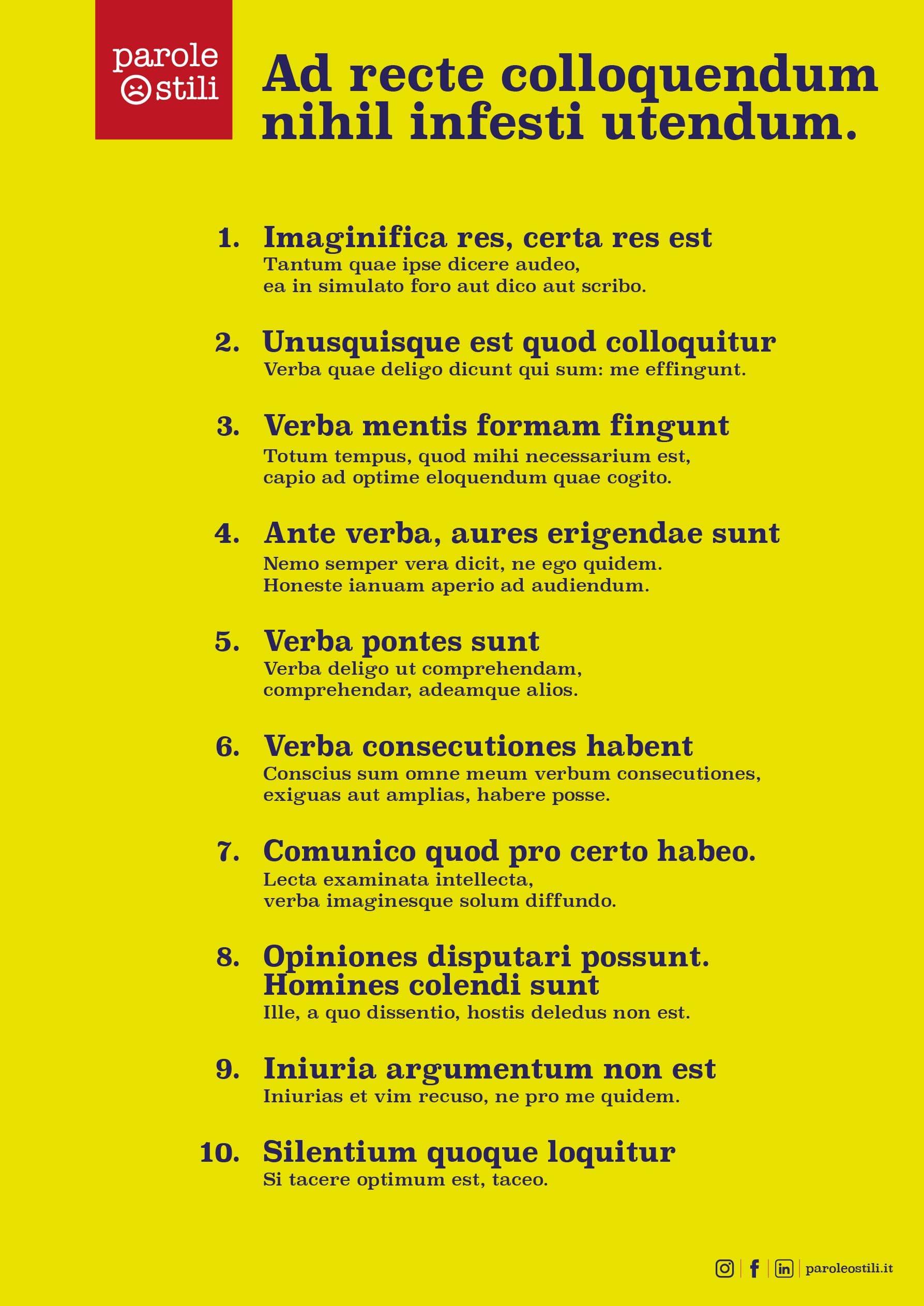 Il Manifesto in Latino Il Manifesto in Latino