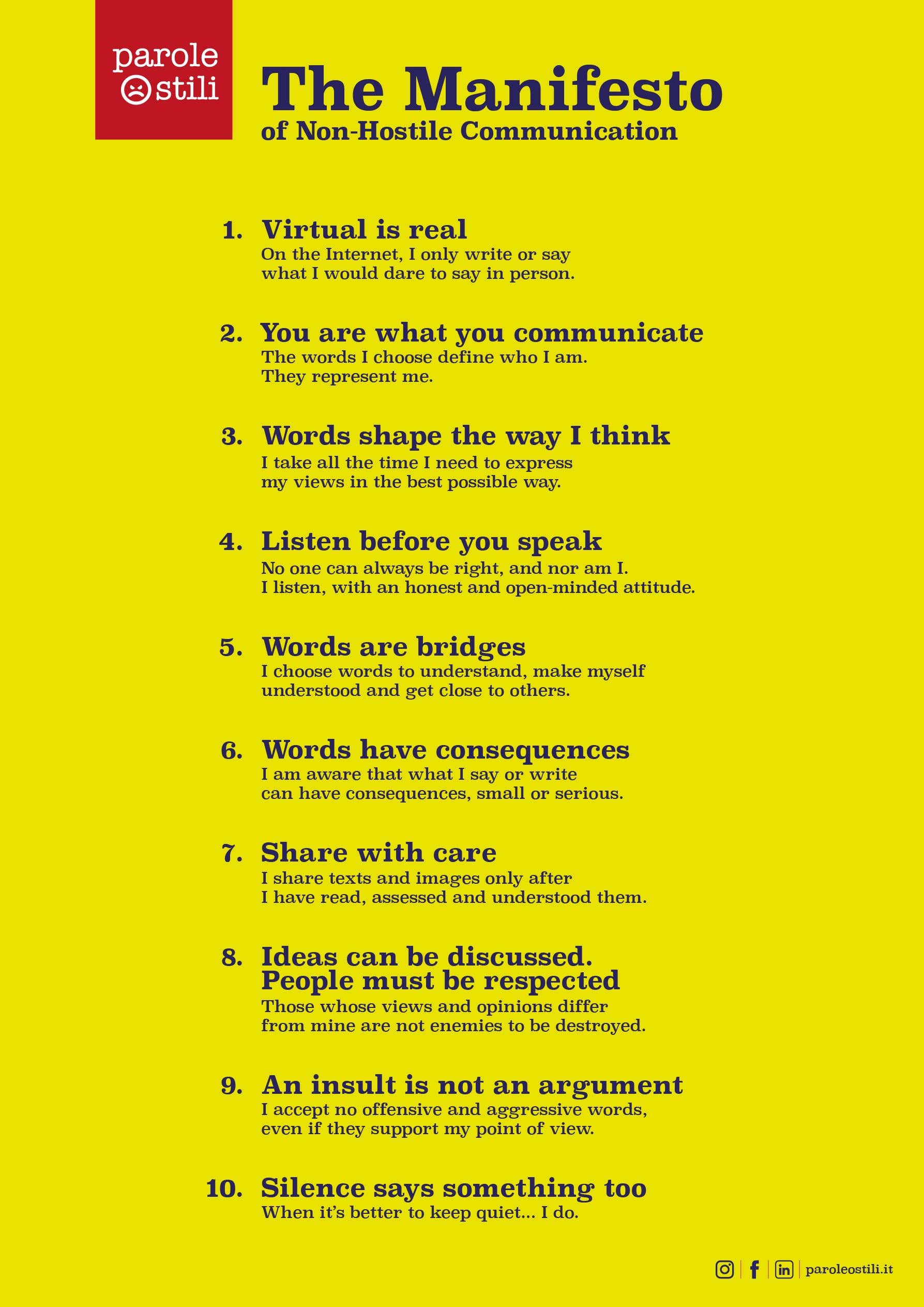 Il Manifesto in Inglese Il Manifesto in Inglese