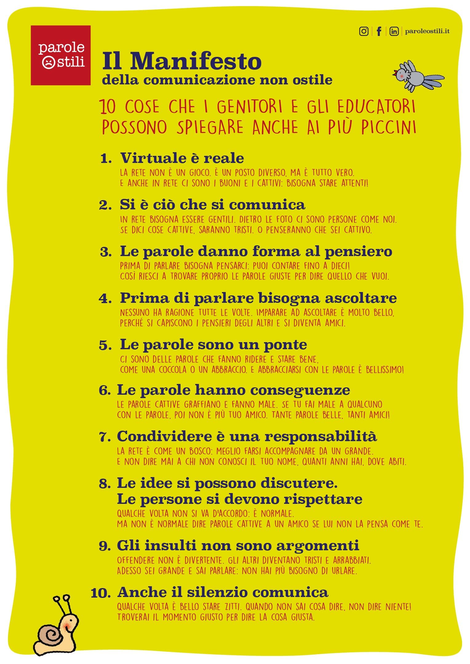 Il Manifesto per Infanzia Il Manifesto per Infanzia