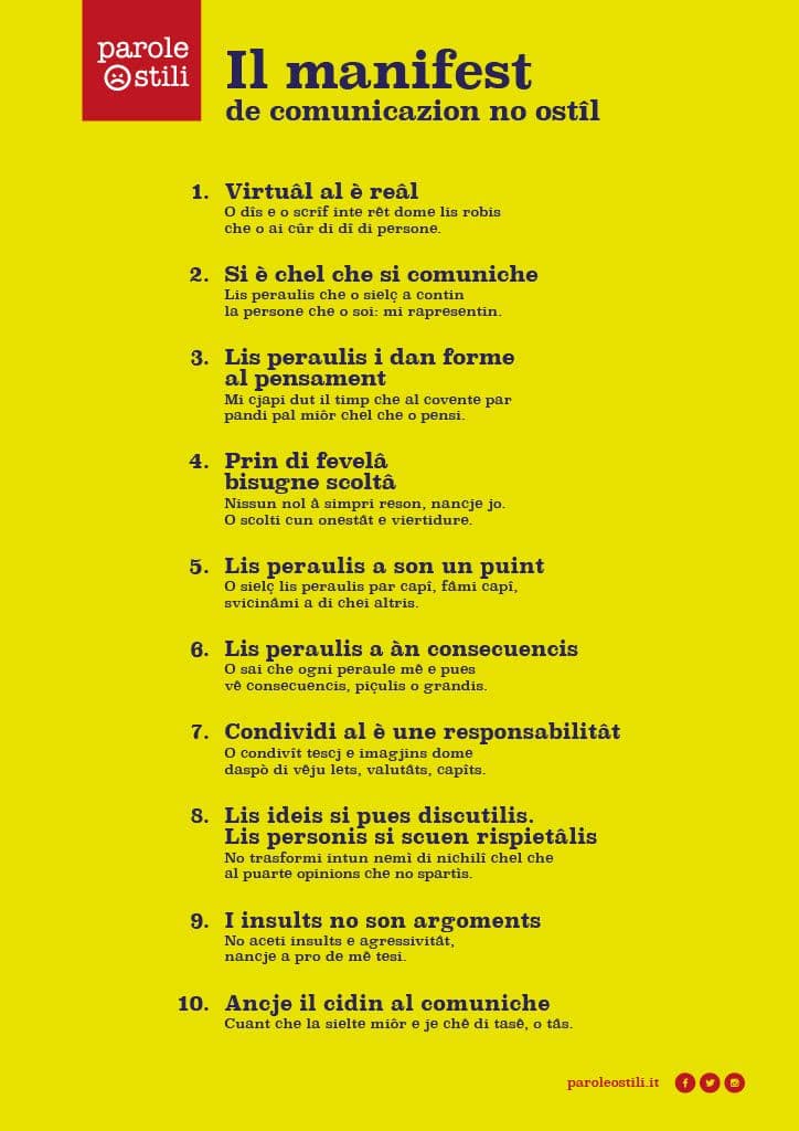 Il Manifesto in Friuliano Il Manifesto in Friuliano