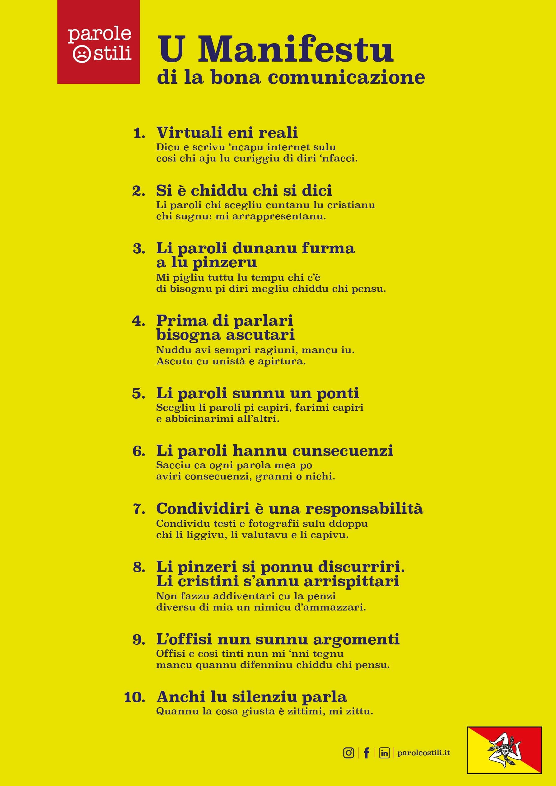 Il Manifesto in Siciliano Il Manifesto in Siciliano
